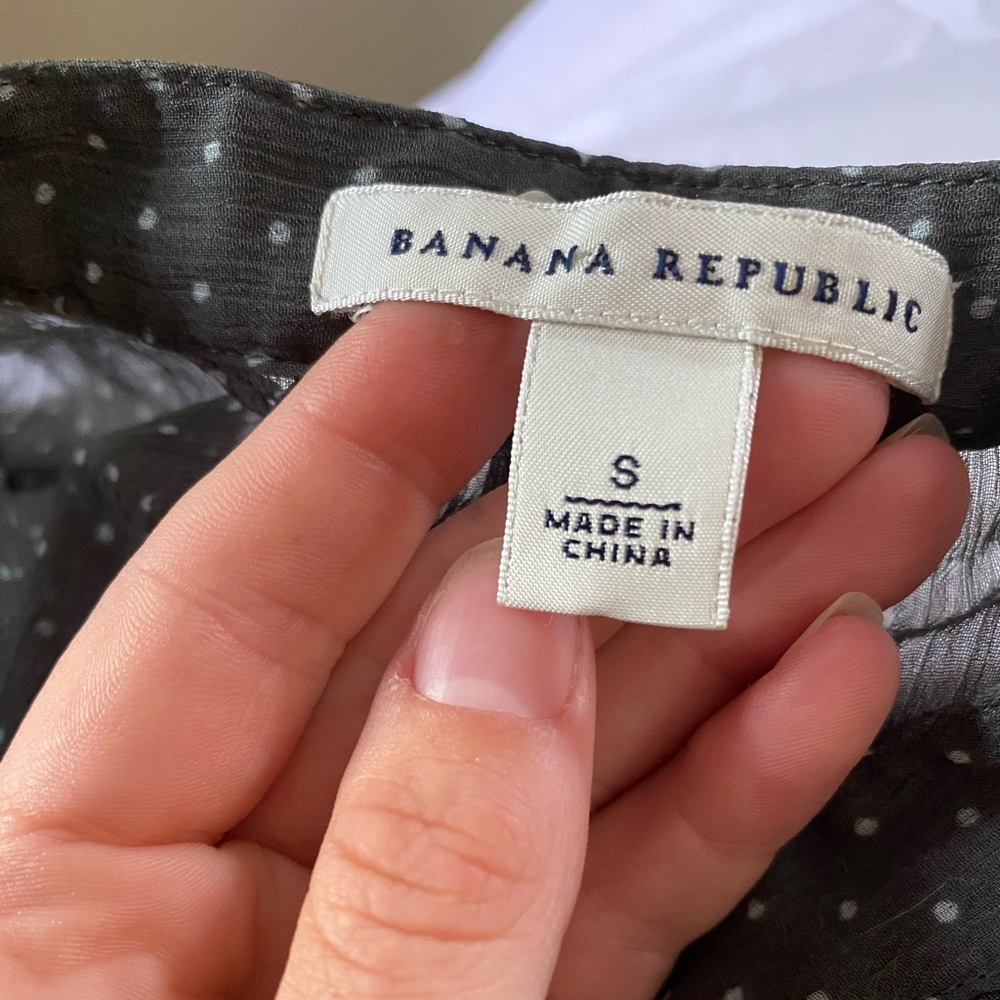 Banana Republic sheer blouse